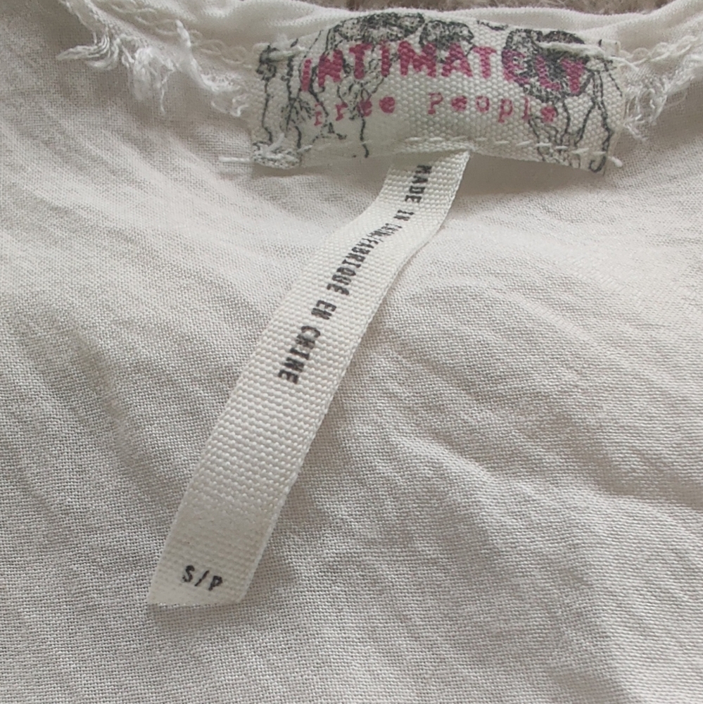 Intimately Free People Outlined high low Cami In Ivory Size Small - Picture 5 of 6